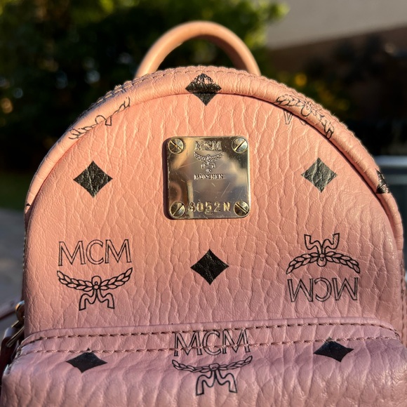 pink MCM mini backpack - Picture 2 of 7